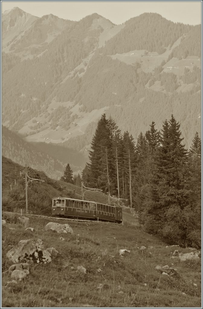 Die Schynigge Platte Bahn verspricht nicht zu Unrecht eine Reise die Vergangenheit...
10. Sept. 2012