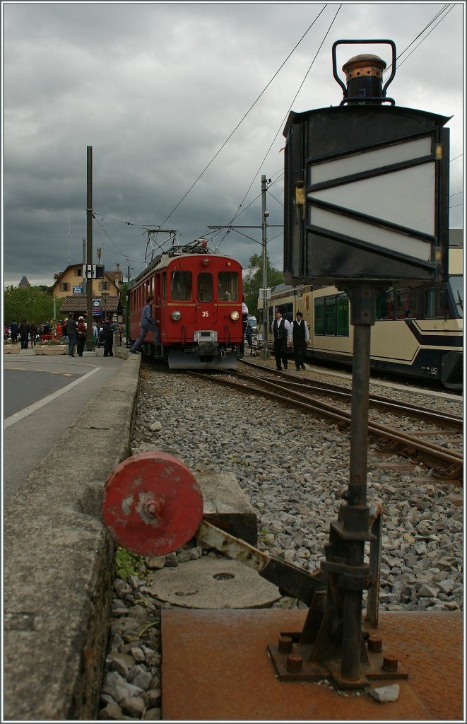 RhB ABe 4/4 N� 35 beim B-C Pfingsfestival 2013 in Blonay. 
19. Mai 2013
