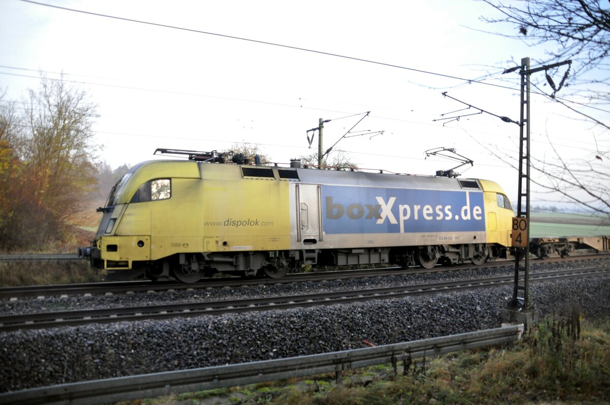 182 507-4   ES 64 U2 007 in Neu-Ulm Pfuhl am 21.11.2009.
