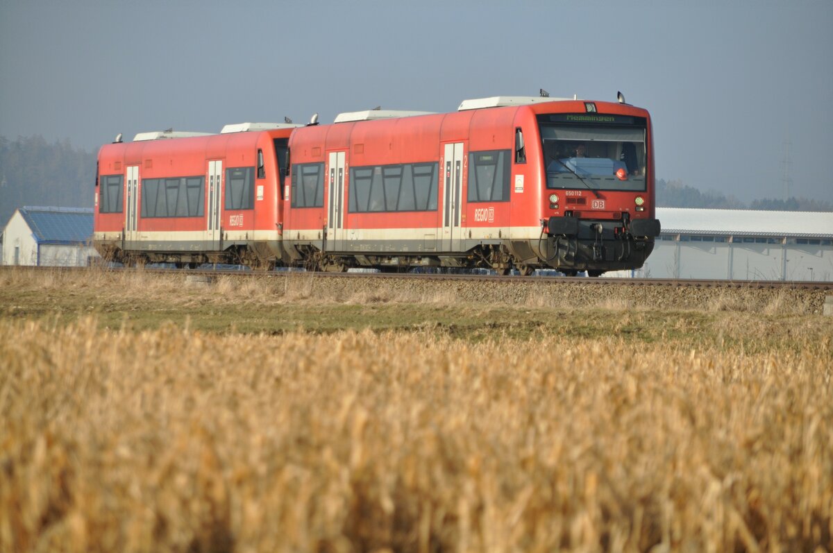 650 112 und ein weiterer 650 bei Illertissen am 01.09.2012.