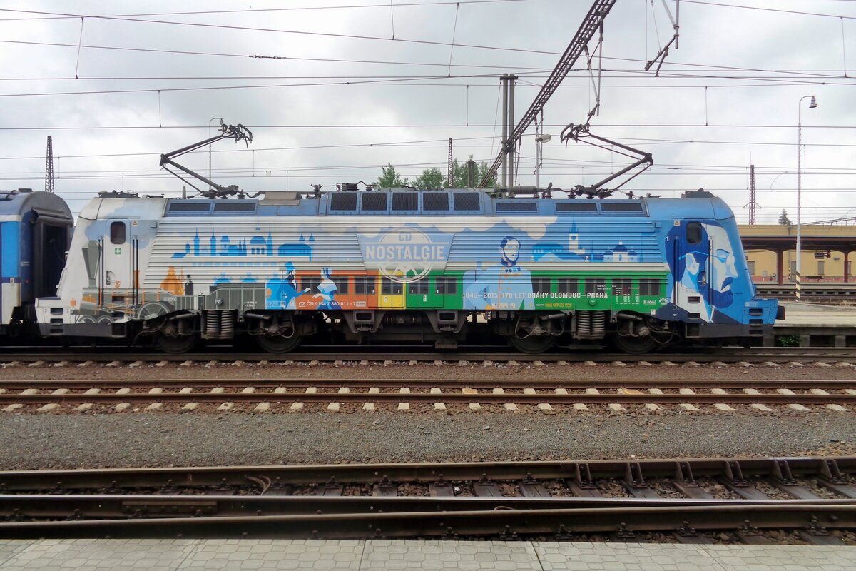 Am 12 September 2018 verlässt 380 007 Bratislava hl.st. mit EuroCity METROPOLITAN nach Budapest Nyugati.
