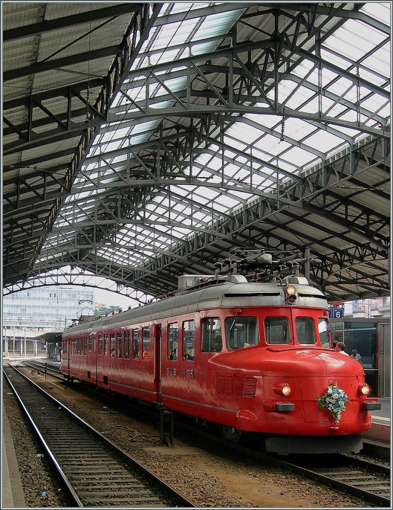 Am 21. August 2009 stand der SBB RAe 4/8 1021  Churchill  in Lausanne. Und wir durften in besichtigen...

