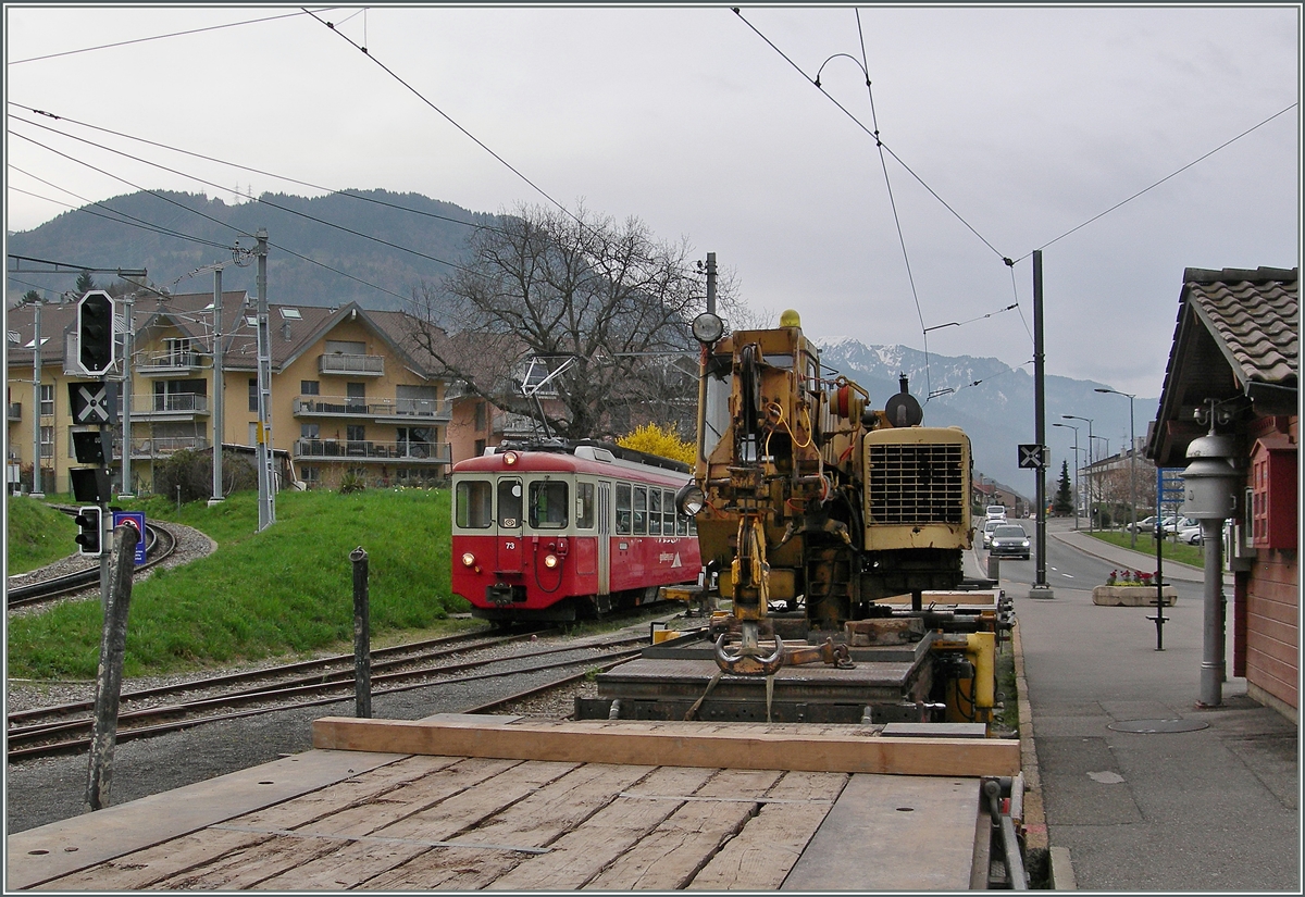 Blick überden MOB X 23 zum CEV BDeh 2/4 73.
5. April 2016