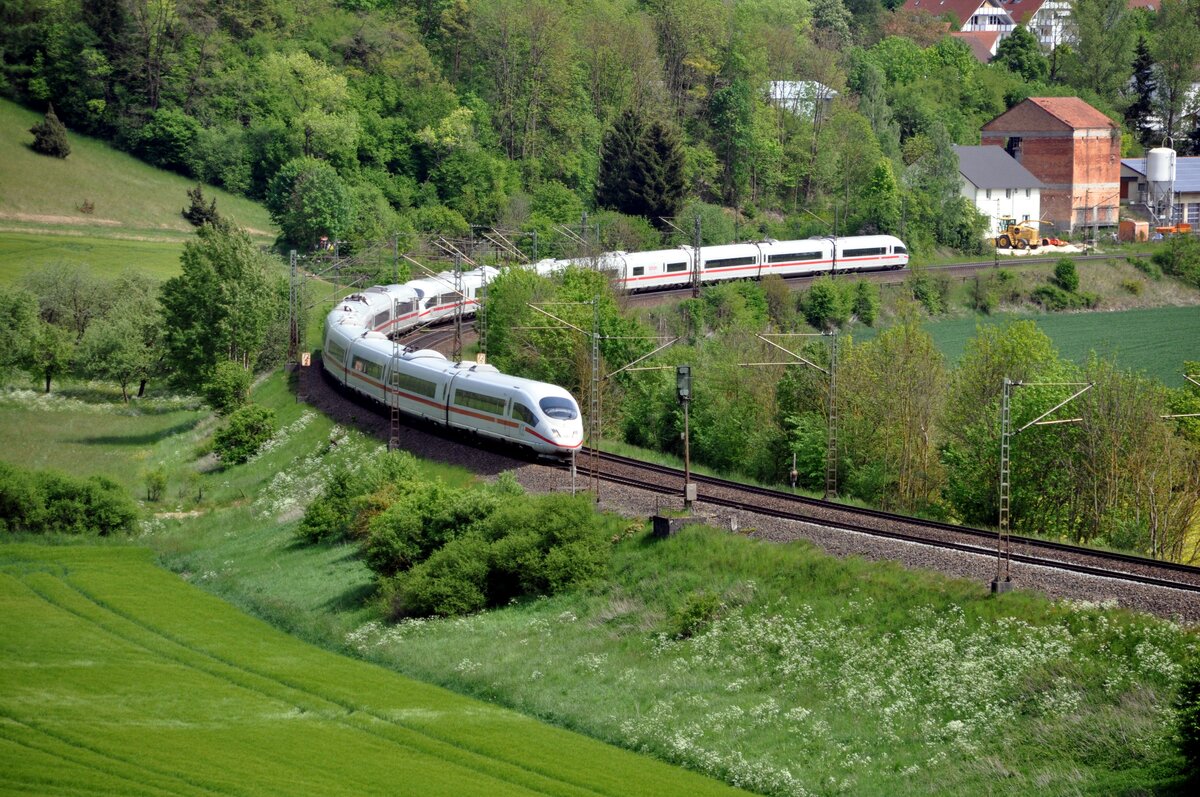 ICE 3 in Lonsee am 20.05.2014.