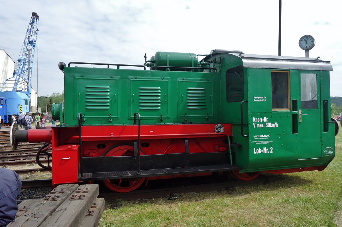 LOk-2 steht am 19 September 2015 ins Bw Nossen.