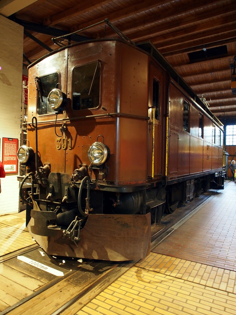 RhB Ge 4/6 Nr.391 im Technik Museum Berlin am 06.10.2016.