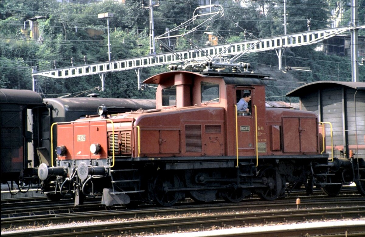 SBB Ee 3/3 16 355 in Rorschach am 23.08.1928.