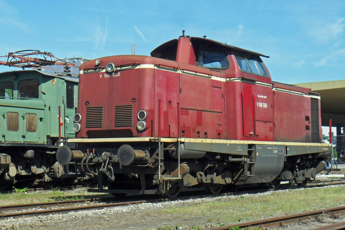 V 100 1365 steht am 2 Juni 2019 ins BEM in N�rdlingen.