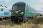 Ex-SNCB/NMBS 5927/201.027 steht am Offener Tur Tag 17 Augustus 2024 ins Retrotrain-Museum in Saint-Ghislain.