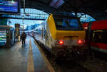SNCB/NMBS - I11 Steuerwagen der zweiten Klasse mit Gepäckabteil, BDbfpm 61 88 80 90 011-2 B-B, ex 19811, eingereiht im Zugverband des euregioAIXpress (S41) von Liège-Saint-Lambert über