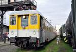 Messwagen für Stromspitze und Schall im Bahnpark Augsburg am 25.10.2009.
