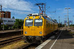 Der Diagnose VT / P&T DVT Fahrwegmesszug 702 203 „Elfriede“ (99 80 9163 003-3 D-DBMP) der DB InfraGO AG (ex DB Netz AG) / DB Netz Instandhaltung – Fahrwegmessung fährt am 24