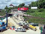 Baustelle derTunneleinfahrt Stuttgart 21 in Ulm am 07.05.2015.