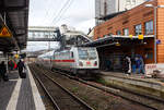 Die 147 567 (91 80 6147 567-2 D-DB - IC 4893) der DB Fernverkehr AG macht am 30 Dezember 2023, mit dem IC 2320 / RE 34 (Umlauf 52320) [Frankfurt am Main Hbf - Siegen Hbf - Dortmund Hbf], im