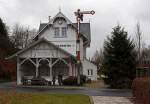   Der ehemalige Bahnhof Netphen-Deuz der Kleinbahn Weidenau–Deuz GmbH, am 26.11.2011.