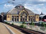 Hauptteil vom Bahnhof Halle am 229.06.2015.