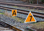   Bahnhof Herdorf am 08.11.2020, die Gleis-Bauarbeiten sind abgeschlossen, ab Montagmorgen den 09.11.