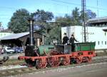 Der Adler im Original-Nachbau von 1935 bei Märklin in Göppingen am 20.10.1985 (Diascan).