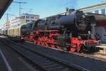 BEM's eigener Kriegslok 52 8168 steht am 17 September 2025 in Göppijngen während die Märklin-Tage und die DB Tage der Schienen... um der DB Tradition aufrecht zu halten kam es zum Grossstörung mit zeieinhalb Stünden ohne Zugverkehr zwischen Göppingen und Ulm Hbf..