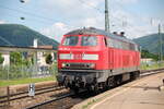 218 161-8 solo in Geislingen Steige am 18.06.2008.