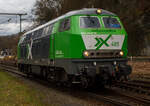 Die AIXrail 485 alias 218 485-1 (92 80 1218 485-1 D-AIX) der AIXrail GmbH fährt am 23.03.2023 auf Tfzf (Triebfahrzeugfahrt) bzw.