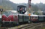 Am 16 April 2009 treft ein Sonderzug mit V 200 007 in Bochum-Dahlhausen ein.