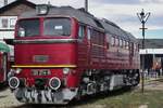Taigatrommel 120 274 steht am 19 Setember 2015 ins Bw Arnstadt während ein Offener Tur Tag.