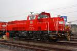 Die 261 079-8 eine Voith Gravita 10 BB der DB Schenker Rail ist am 05.10.2013 beim Bahnhof Montabaur abgestellt.