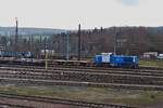 CFL 1104 f�hrt mit einem leeren G�terzug durch die Abstellung bei Arcelor Mittal in Esch Belval.