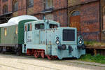   Die V 15 1002 der der Magdeburger Eisenbahnfreunde e.V.,  ex DR V 15 1002, ex VEB Binnenhäfen Mittelelbe (Magdeburg) Nr.
