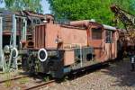   Die ex DB 322 172-8, ex DB 321 168-7, ex DB Köf 6139, am 09.06.2014 im Dampflok-Museum Hermeskeil.