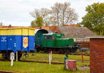 Die zweiachsige Deutz 42845 vom Typ A4M 420 R der MKO - Museumseisenbahn Küstenbahn Ostfriesland e.