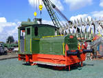 Eine Gemeinder Lok vom Typ N50 (Fabriknummer 4333, Baujahr 1948) als Spielplatzlok am 18.09.2010 im Auto und Technik Museum Sinsheim.