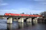 612 auf der Donaubrücke in Ulm am 21.03.2002.
