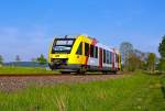   Obwohl schon in den HLB Farben, und nicht mehr grün-weiß, so fährt er noch als VT 209 Abp (95 80 0640 109-4 D-VCT) der vectus Verkehrsgesellschaft mbH.
