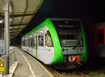   Einer der beiden Stadler GTW 2/6 der der Westerwaldbahn (WEBA) abgestellt in der Nacht vom 09.