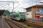   Der  Daadetalbahn   Stadler GTW 2/6  (95 80 0946 417-2 D-WEBA/95 80 0646 417-5 D-WEBA/95 80 0946 917-1 D-WEBA) der Westerwaldbahn GmbH (WEBA), ex VT 117 der Hellertalbahn, fährt am 23.07.2013