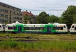 VT 004  Wasenweiler  (650 031-7) ein ADtranz Regio-Shuttle RS1 der Freiburg-S-Bahn GmbH (BSB) f�hrt am 25.05.2012 in den Hbf Freioburg (Breisgau) ein.