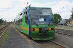 Die L�nderbahn VT43 'URAN' steht am 10 Juni 2022 in Luzna u Rakovnika.