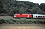 ÖBB 1016 023-2 mit IC bei Amstetten am 27.09.2001.