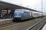 Mannheim Adlerlok 101 070 treft am 1 Juni 2012 in Koblenz Hbf ein.