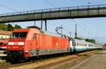 EC 'TIZIANO' mit 101 113 hällt am 29 Mai 2006 in Rosenheim.