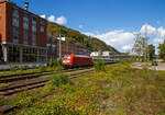 Die 101 092-5 (91 80 6101 092-5 D-DB) der DB Fernverkehr AG hat am 02.09.2020 mit einem EC (mit SBB-Wagen) den Hauptbahnhof Koblenz verlassen und f�hrt nun durch Koblenz-Oberwerth, in s�dlicher