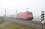 101 027-1 mit IC bei Hinterdenkental am 19.10.2012.