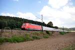 101 021-6 mit IC in Amstetten am 10.09.2023.