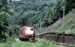 103 111-1 auf der Geislinger Steige am 06.06.1996.
