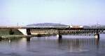 103 161-6 mit IC für eine Ausstellung in Regensburg auf der Donaubrücke bei Saal am 15.05.1982.
