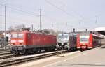 143 555 und 248 057 und 425 307-6 in Ulm am 22.03.2024.