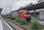 In Friedrichshafen (Stadtbahnhof) wurde der Bahnhof nicht nur elektrifiziert, sondern auch begr�nt...
Die DB 146210-0 ist mit ihrem RE5 4209 von Stuttgart Hbf in Friedrichshafen Stadt angekommen und wendet gleich auf den RE5 4214 nach Stuttgart Hbf.

 8. Juli 2026