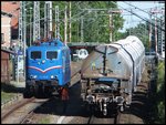 151 170-8 und die dazugehörigen Kreidewagen in Lancken am 10.06.2013 